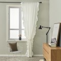 Miniatyrbild 9 av 11: Volang Gardin Halv Ljusinsläpp Sovrum Vardagsrum Burspråk Krok Gardin Gray Lotus curtain rod 150 width * 240CM height