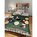 Miniatyrbillede 3 af 11: Billard Strikket Tæppe Picnic Måtte Tæpper Gobelin Sofapude Rejsekappe Soveværelse Dekorativt Udendørs Tæppe Høj kvalitet As-picture-11 130x160cm