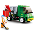 Miniatyrbillede 1 af 9: By Bygning Klods By Store Køretøjer Kommunal Bil Skraldebil Lysreparationsbil Vejfejemaskine Sprinklervogn Klodser Legetøj B0781B No box