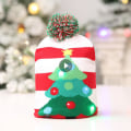 Miniatyrbilde 2 av 8: Julehatt LED Strikket Lue Lysende Varm Lue for Barn Voksne Nyttår Juledekorasjon 01