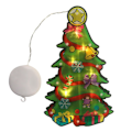 Miniatyrbild 1 av 8: Batteridrivna LED-fönstergardinljus Hängande ljusslingor Julparty Heminredning Like the picture Window Decor Light-Christmas Tree