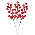 Miniatyrbild 1 av 11: 1-10 st Julsimuleringsbär 14 Bär Konstgjord Blomma Frukt Körsbärsväxter Hem Juldekoration DIY Gåva A-3 PCS