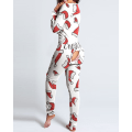 Miniatyrbild 10 av 11: Julpyjamas Matchande Familjepyjamas Mode Pyjamas för Kvinnor Knäppta Vuxenpyjamasar Loungewear Ny Design Loungekläder Hemmakläder style 6 M