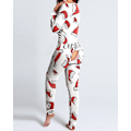 Miniatyrbillede 1 af 11: Julepyjamas Matchende Familie Pyjamas Mode Pyjamas til Kvinder Knaplukket Flap Voksne Loungewear Nyt Design Lounge Wear Hjemmetøj style 7 M
