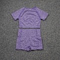 Miniatyrbild 11 av 11: Yoga Set Träningskläder Gym Sport Löpning Träningskläder För Kvinnor Dark Grey 3 pcs M