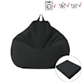 Pikkukuva 5 / 8: Lazy BeanBag -sohvien päällinen ilman täytettä, lepotuoli, istuin, säkkituoli, puff, Asiento-sohva, tatami-tuolien päälliset LightGray M with inner net