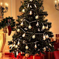 Miniatyrbillede 5 af 11: Juletræ Snefnug LED Lys Kæde Banner Juledekoration 2023 til Hjemmet Navidad Juletræsindretning Eventyrlys Vedhæng style 7 3M 20LED