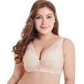 Pikkukuva 1 / 3: Naisten D E Cup Rintaliivit Plus Koko Pitsi Liivi Rintaliivit Push Up Rintaliivit 36 - 50 Beige 38E