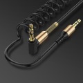 Miniatyrbillede 4 af 7: 3.5MM Jack AUX Lydkabel Han til Han Til Telefon Bilhøjttaler MP4 Hovedtelefon 2m Guldbelagt Jack 3.5 Fjeder Lydkabler White 2m