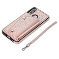 Miniatyrbild 2 av 5: Handgjort PU Läderfodral För Huawei P30 Lite Med Korthållare, Plånboksfunktion, Stödfunktion, Fallskydd Rose Gold