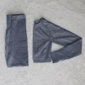 Miniatyrbillede 4 af 11: Yoga Sæt Fitness Sportsdragter Træningsdragt Top Højtaljede Leggings Til Kvinder wine red shorts set M