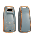 Miniatyrbild 7 av 9: Fashion TPU-fodral Bil Fjärrkontroll Nyckelskydd Skal För A4 B9 A5 A6 8S 8W Q5 Q7 4M S4 S5 S7 TT TTS TFSI RS Protector Fob Keyless Red