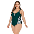 Miniatyrbillede 3 af 7: Siamesisk Plus Size Badetøj Bikini Sexet Bikini Dame Badedragt Leopard Point 4XL