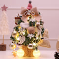 Miniatyrbild 6 av 11: Mini Julgransprydnader Skrivbordsjulgransdekoration 60 cm Julgran Rosa Simulering 60cm high-end Golden package