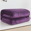 Miniatyrbild 9 av 11: Mjuka Varma Korall Fleece Filtar för Sängar Faux Fur Mink Pläd Enfärgad Sofföverdrag Överkast Vinter Plädar Rose red 180x200cm(71x78inch)