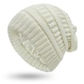 Miniatyrbilde 4 av 8: Høst og Vinter Ins Ny Hatt Dame Beskyttende Frisyre Varm Ull Strikket Sateng Hatt 9 Farger #5 wine red Average size