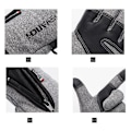 Pikkukuva 5 / 11: Moto Kosketusnäyttö Moottoripyöräily Ajohanskat Talvi Moottoripyörähanskat Talvi Lämpö Fleece Vuoratut Vedenpitävät Lämmitettävät Guantes Red L