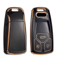 Miniatyrbild 6 av 9: Fashion TPU-fodral Bil Fjärrkontroll Nyckelskydd Skal För A4 B9 A5 A6 8S 8W Q5 Q7 4M S4 S5 S7 TT TTS TFSI RS Protector Fob Keyless Red