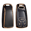 Miniatyrbillede 6 af 9: Fashion TPU etui Bil Fjernbetjening Nøgle Cover Skal Til A4 B9 A5 A6 8S 8W Q5 Q7 4M S4 S5 S7 TT TTS TFSI RS Beskytter Fob Keyless White