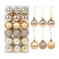 Miniatyrbild 4 av 11: 1 låda Julkulor Julgranskulor Julhängen Hängande Trädekorationer Hemfestdekor 2023 Nyårspresent Noel Navidad 6pcs 6cm-C as picture