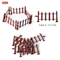 Miniatyrbild 6 av 11: Mikro Landskap Scen Dekoration Hästgård Leksak Ladugård Djurmodell Leksaker Simulering Staket Tillbehör Djur Sandbord Leksak [DML] 7-piece fence set