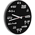 Miniatyrbild 5 av 5: Matematisk klocka - Akryl väggklocka Matematisk Modern Design Hemmakontor Dekoration Tillbehör Svart
