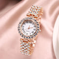 Miniatyrbilde 1 av 11: Dame Armbåndsur Sett Klokke Armbånd Gaveeske for Kvinner Rose gold single watch