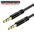 Miniatyrbillede 5 af 9: 3,5 mm Jack Han til Han Audio Aux Kabel Til Samsung Xiaomi 3,5 mm Jack Audio Kabel Jack Til Bil Hovedtelefon Højttaler Ledningsadapter Silver-NotSupportMic 2m-