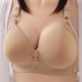 Miniatyrbilde 4 av 4: Dame Glossy BH Komfortabel Pluss Størrelse Push Up Undertøy Grey 36/80BC