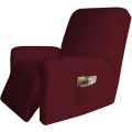 Miniatyrbillede 6 af 11: 4 stk. Recliner Sofabetræk til Stue Elastisk Lænestolsbetræk Beskyttelse Lazy Boy Relax Lænestolsbetræk Light grey