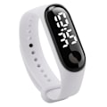 Miniatyrbillede 1 af 7: Vandtæt LED Hvidt Lys Mode Studerende Par Fritid Sport Touch Armbånd Elektronisk Ur White Light White