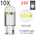 Miniatyrbild 1 av 7: 10 st Bil LED-lampor 1156 BA15S COB*12SMD Lastbil DRL Varselljus 1157 BAY15D Bromsstopp Signal Glödlampor 24V Tillbehör T10 10pcs T10 10pcs