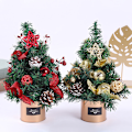 Miniatyrbillede 1 af 4: Mini Juletræ 30cm Bordplade Simulation Plante Juledekorationer 2# red 30cm
