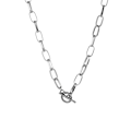 Miniatyrbillede 7 af 11: Tykk Kæde Toggle Lås Halskæder Blandede Sammenkædede Cirkel Halskæder til Kvinder Minimalistisk Choker Halskæde Hot Smykker IPA0518-1