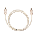 Miniatyrbillede 4 af 4: Fiberbælte Flettet Digital Fiber Optisk Lydkabel Audio SPDIF Kabel 1 m