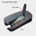 Miniatyrbillede 2 af 6: Læder Bil Nøgle Cover Til Renault Captur Koleos Kadjar Arkana Megane Dacia Duster Sandero Stepway Smart Fjernbetjening Nøgle Etui with Brown Line