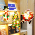 Miniatyrbillede 2 af 11: Sugekop Vindue Hængelampe Juledekoration Butiksstemning Scene Layout Ferie Dekorativ Lampe No. 1: backpack Christmas