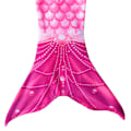 Miniatyrbild 3 av 5: Barn Sjöjungfru Svans Prinsessa Mesh Baddräkt Delad Bikini Set Tredelat Set Badkläder Green 110cm