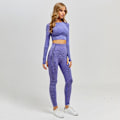 Miniatyrbild 3 av 11: Yoga Set Träningskläder Sportset Gymkläder Träningsoverall Högmidjade Leggings För Kvinnor Wine red set M