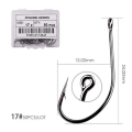Miniatyrbilde 1 av 11: Fishhook 50 stk 10 stk Belagt Høykarbon Rustfritt Stål Barbefisk Karpefiskekroker Pakke med Original Eske Fiskeutstyr Size 17 - 50pcs