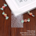 Miniatyrbillede 6 af 11: Bryllupspose Pakning Transparent Cellofan Slik Cookie Gavepose Juleposer Frostet OPP Fødselsdag Slik Emballage Pose Pung 10pcs