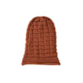 Miniatyrbilde 1 av 11: Plissert Flensermmansjett Lue Dame Høst og Vinter Ski Ullue Utendørs Strikket Lue Rust red L（58-60cm）