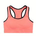 Pikkukuva 3 / 9: Joogaliivit Langattomat Push Up Urheiluliivit Top Iskunkestävät Kuntosaliliivit Naisille Grey L