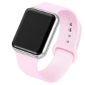 Miniatyrbild 1 av 11: Digital Lover Klockor Par Klocka Sport Lover Armbandsur LED Digital Klocka för Män Kvinnor Lyx Elektronisk Klocka Pareja Pink Silver