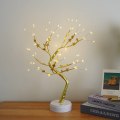 Pikkukuva 8 / 11: Led-puuvalo, kiitospäivän somistus, kodin koristelulamppu, joulujuhlat, helmiäispuu Silver Tree starry light