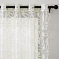 Miniatyrbillede 5 af 7: Brune Korte Geometriske Tyl Voile Gardiner til Stue Soveværelse Køkken Gardiner Skygge Vindue Voile Gardiner Stof Draperinger Brown 1 PC W350 x H270cm