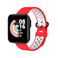 Miniatyrbillede 7 af 11: Udskiftnings sportsrem til XiaoMi Mi Watch Lite rem silikone åndbare urremme til Mi Watch Lite urrem armbånd Blue and White