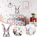 Miniatyrbilde 2 av 4: Daihua Bunny's Seng Hjem Forskjønnelse Rotte Fjernbar #YoGu