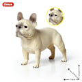 Miniatyrbillede 1 af 11: Oenux Dejlige Fransk Bulldog Dyr Sød Hvalp Sovende Dovne Hund Actionfigurer Model Figur PVC Boligindretning Uddannelseslegetøj without box