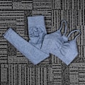 Miniatyrbild 5 av 11: Yoga Set Träningskläder Sportset Gymkläder Toppar Och Leggings För Kvinnor Red set M